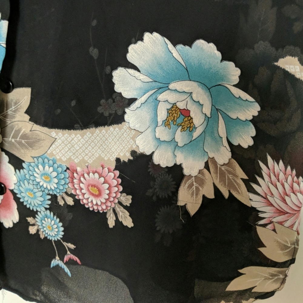 Vintage Novelty Print Short Sleeve Button Up